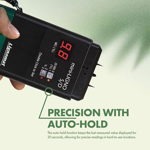 Lignomat Mini-Ligno S/D - Pin Moisture Meter - Mold Detector & Tester for Construction, Maintenance, Flooring, Water Damage - Humidity Detection & Moisture Meter for Wood, Wall, Drywall & Firewood - Image 2
