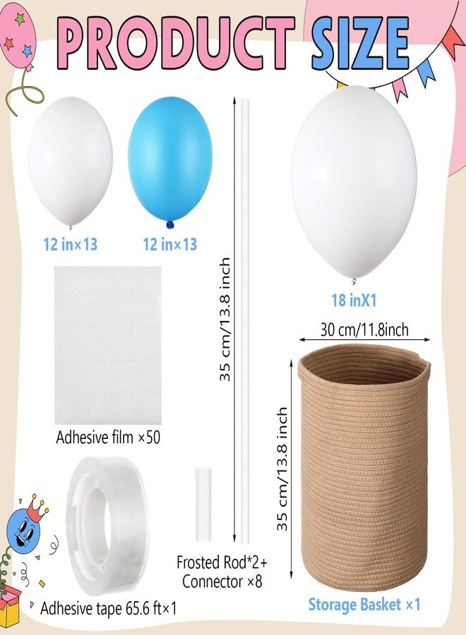 Youyole DIY Hot Air Balloon Baby Shower Decorations with Storage Basket for Birthday Wedding Exhibition - Image 2
