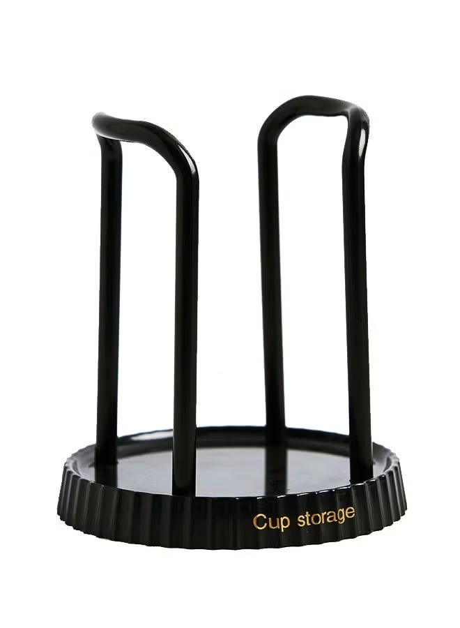 هم سيلفا حامل أكواب يمكن التخلص منه منظم تخزين رف أكواب منزلي، حامل أكواب ورقية لمحلات القهوة والحليب والشاي والمطاعم والمكاتب والحمامات - Image 2
