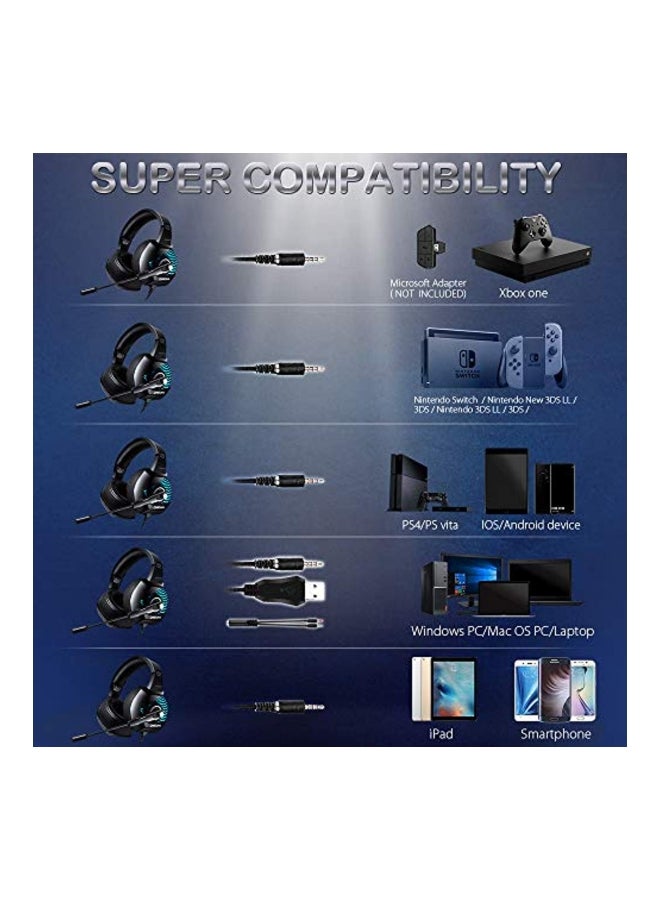 onikuma Certified Pre Owned - K6 Wired Over-Ear Gaming Headphones With Mic Jewellery - Image 2
