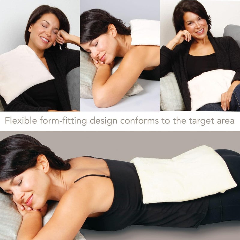 careX Bed Buddy Microwavable Heating Pad with Lavender  Aromatherapy Microwave Heating Pad for Back Pain Neck Pain  for Moist Heat Therapy and Freezable for Cooling Therapy Lavender  Chamomile Scent - Image 3