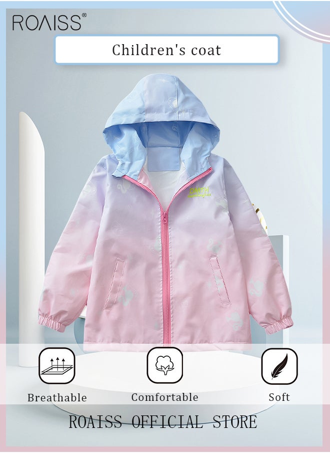 Little Girls Gradient Color Rain Jackets Lightweight Windproof Hoodie Jacket Kids Waterproof Windbreaker 4-14 Years - pzsku/Z8047449E18CF5C575749Z/45/_/1721032568/547db2cc-58d9-4451-8ba8-ef60e603e3c1