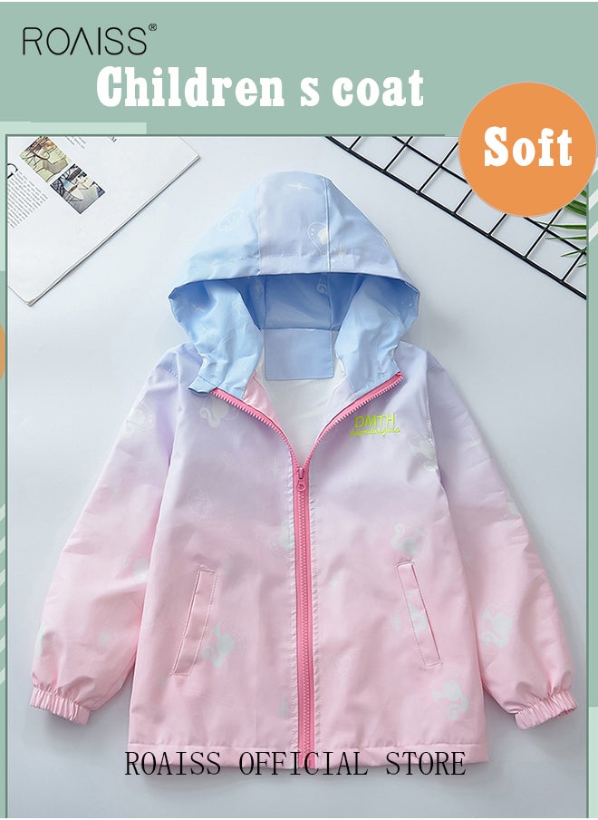 Little Girls Gradient Color Rain Jackets Lightweight Windproof Hoodie Jacket Kids Waterproof Windbreaker 4-14 Years - pzsku/Z8047449E18CF5C575749Z/45/_/1721032586/7bafd734-aca0-47ef-aff3-e57c34da7fa4