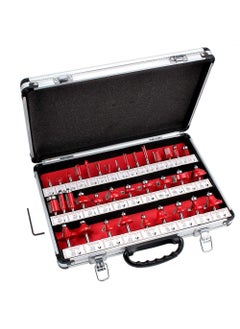 Digital Craft Digital Craft 35pcs Shank Size 80mm Router Bit Set Professional Tungsten Carbide Milling Cutter for Electric Trimmer Wood Work Cutting Kit with Metal Storage Box Rotary Tool 8 mm  - Image 1