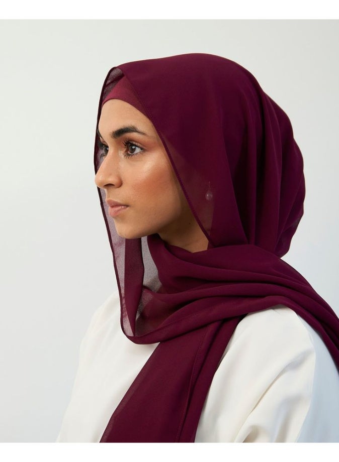 طرحة حريمي شيفون ملكي ناعم - انسيابية فاخرة وتغطية مثالية - ألوان متعددة - Image 1