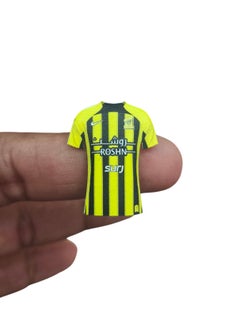 Generic 2 Pieces Hard Sticker for Mobile or Any Smooth Surface and Laptop Ittihad Club Jersey Shaped and Ittihad Symbol  - Image 3