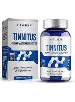 VIVALIFER Tinnitus Relief for Ringing Ears, 1200MG Tinnitus Relief Supplement for Soothe Ringing Ears, 120 Capsules 2 Month Supply