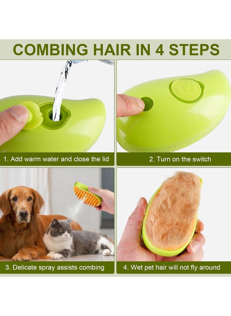 فرشاة البخار الأصلية للقطط مع لعبة القفز المرحة للحيوانات الأليفة، فرشاة الحيوانات الأليفة المشبع بالبخار، فرشاة البخار للقطط والكلاب، فرشاة بخار شعر الحيوانات الأليفة متعددة الوظائف - Image 4