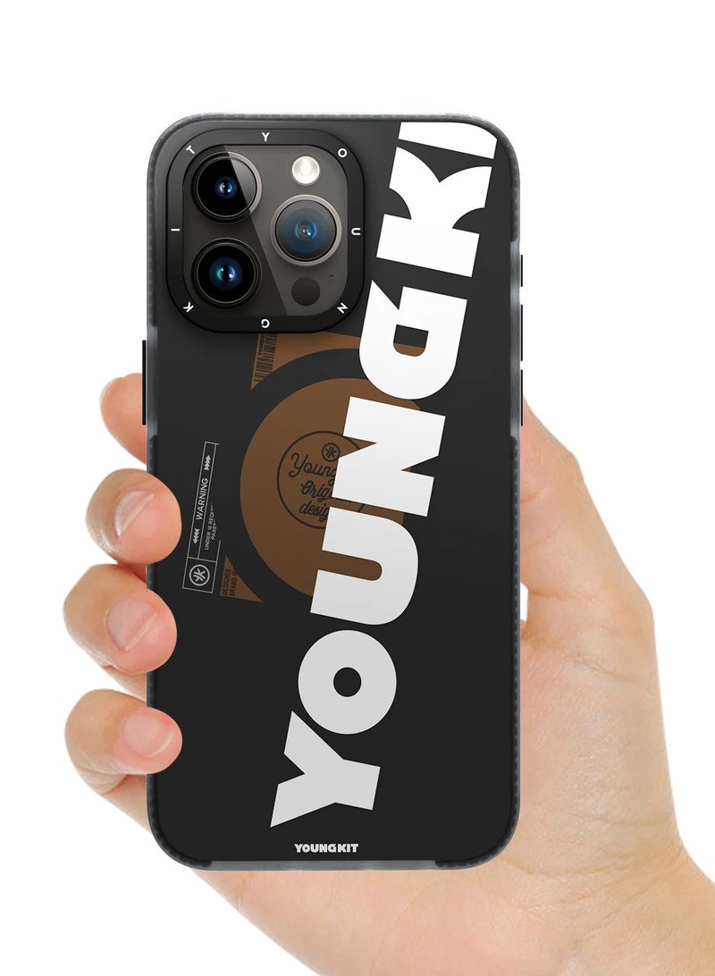 YOUNG KIT Young Kit Colorful Anti-Drop Magsafe Apple iPhone 15 Pro Case - Black Color  - Image 2