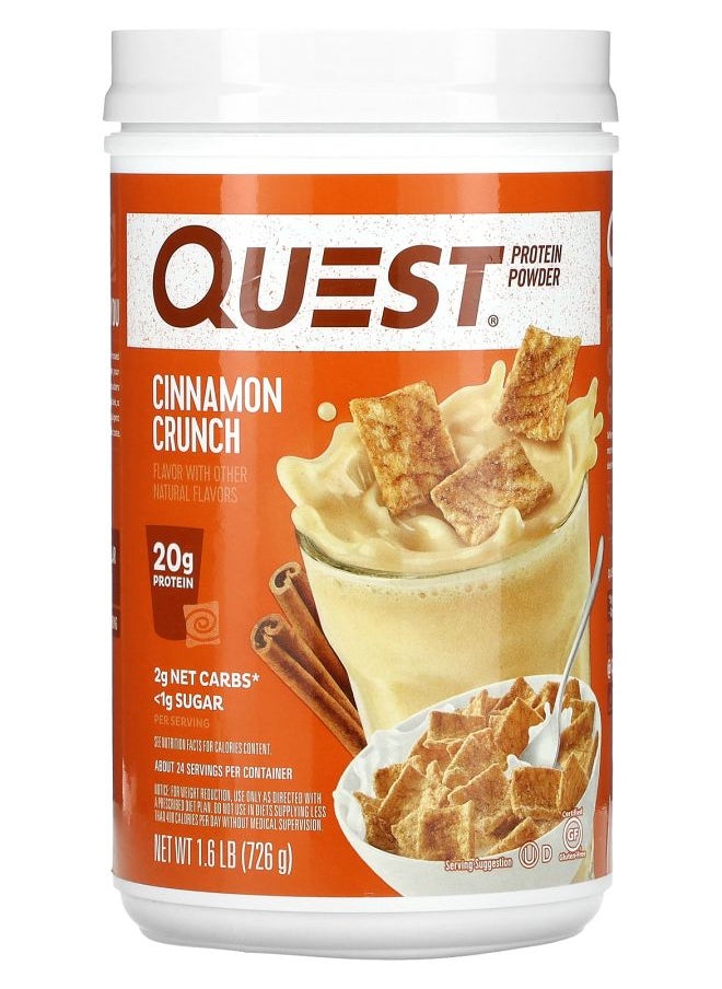 QUEST NUTRITION - Protein Powder Cinnamon Crunch 1.6 lb (726 g) - Image 1
