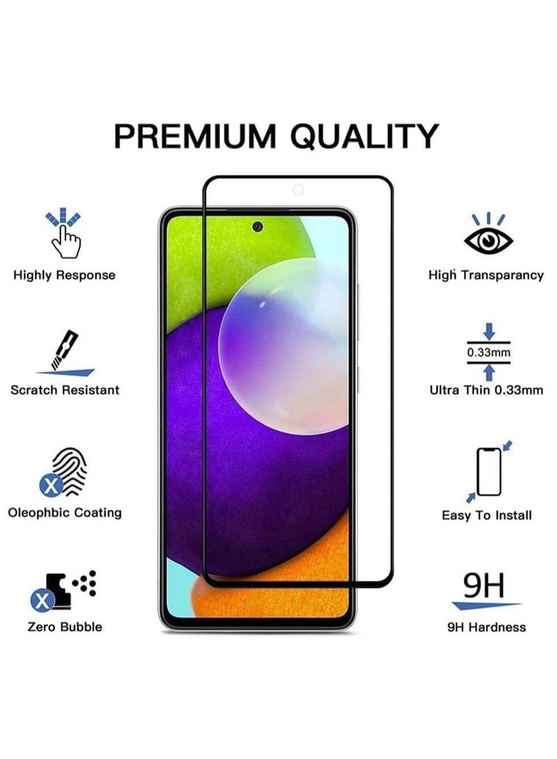 ELTRAZONE 2 Pack 5D Clear Tempered Glass Screen Protector for Samsung Galaxy – Ultra HD Full Coverage, 9H Hardness, Anti-Scratch, Bubble-Free, Case Friendly, Easy Installation, Edge-to-Edge Curved Glass for Maximum Protection SAMSUNG A70 - Image 2