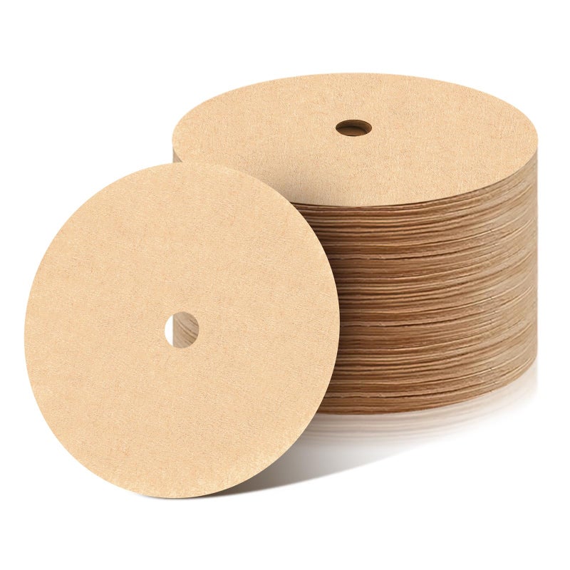 Prudiut 300Pcs Percolator Coffee Filters, 3.5in Disc Coffee Filters, Natural Unbleached Filter Coffee, Disposable Coffee Filters for Percolator Coffee Pot and Flat Bottom Basket - Image 1