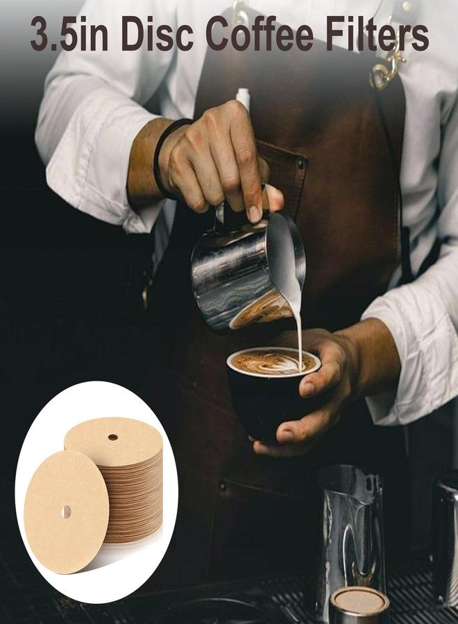Prudiut 300Pcs Percolator Coffee Filters, 3.5in Disc Coffee Filters, Natural Unbleached Filter Coffee, Disposable Coffee Filters for Percolator Coffee Pot and Flat Bottom Basket - Image 5