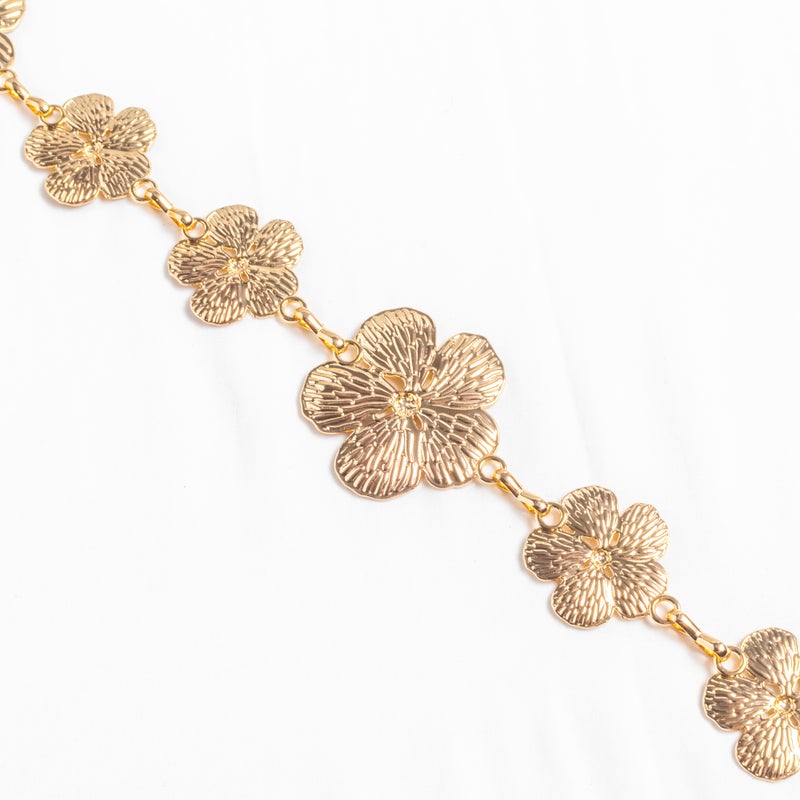 The Black Pearl Accessories Golden Metal Waist Belt For Her - Image 3