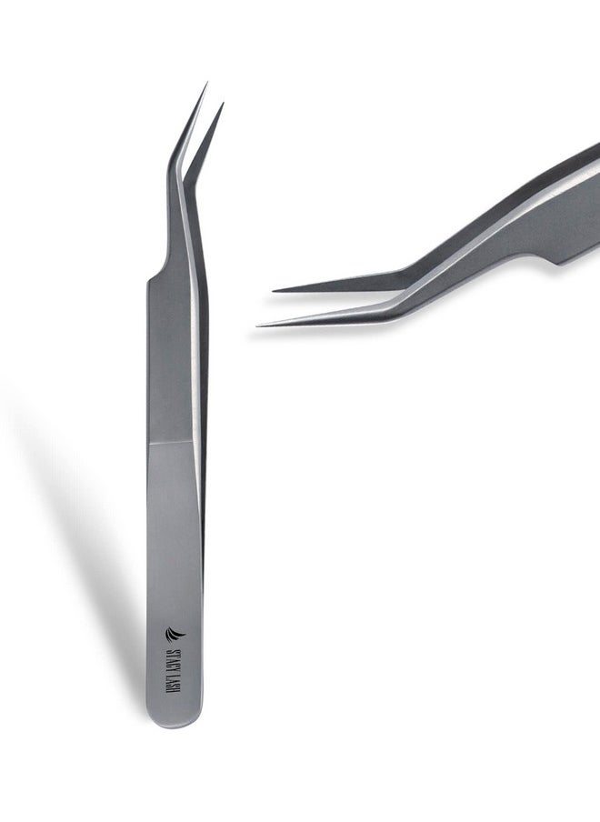 Stacy Lash - Stl7 Curved Eyelash Extension Tweezerssupplies For False Lashes Isolation & Volume Extensionsprecision Applicator Toolbeauty Accessoriessharp Tweezer Tipeyelashes Tools - Image 1