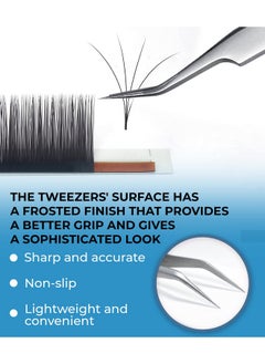 Stacy Lash Stl7 Curved Eyelash Extension Tweezerssupplies For False Lashes Isolation & Volume Extensionsprecision Applicator Toolbeauty Accessoriessharp Tweezer Tipeyelashes Tools  - Image 4
