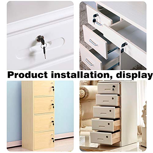 Junrbx Drawer Lock Letter Box Lock Desktop Lock Door Lock.Suitable for Wooden cabinets.Model CT-138-22, ((Hole Diameter 0.75 inch / 19MM) for Door Panels with a Thickness of 17 mm-22 mm. 1pcs [Black] - Image 4