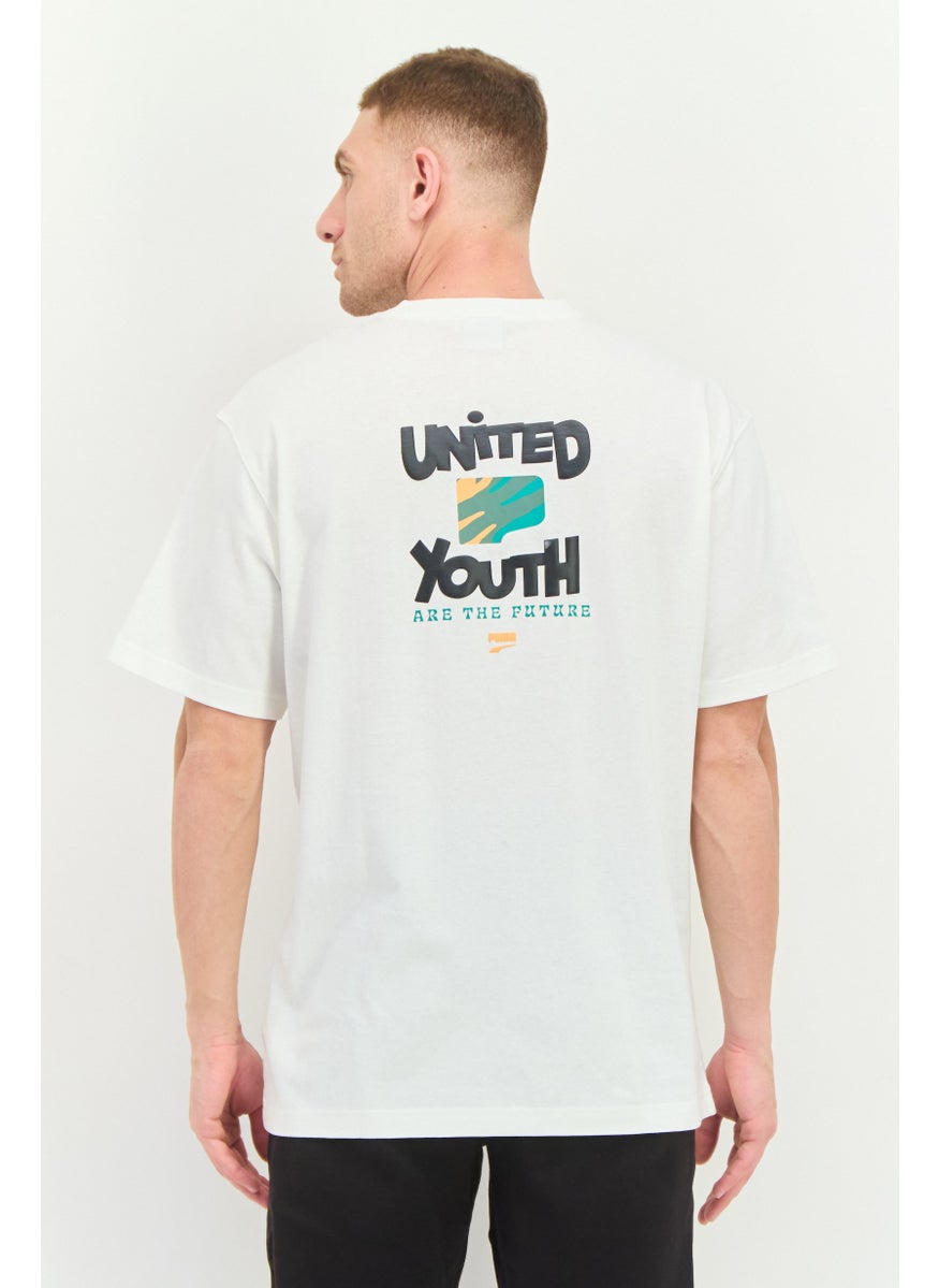PUMA Men Relaxed Fit Short Sleeves Outdoor T-Shirt, White  - Image 2