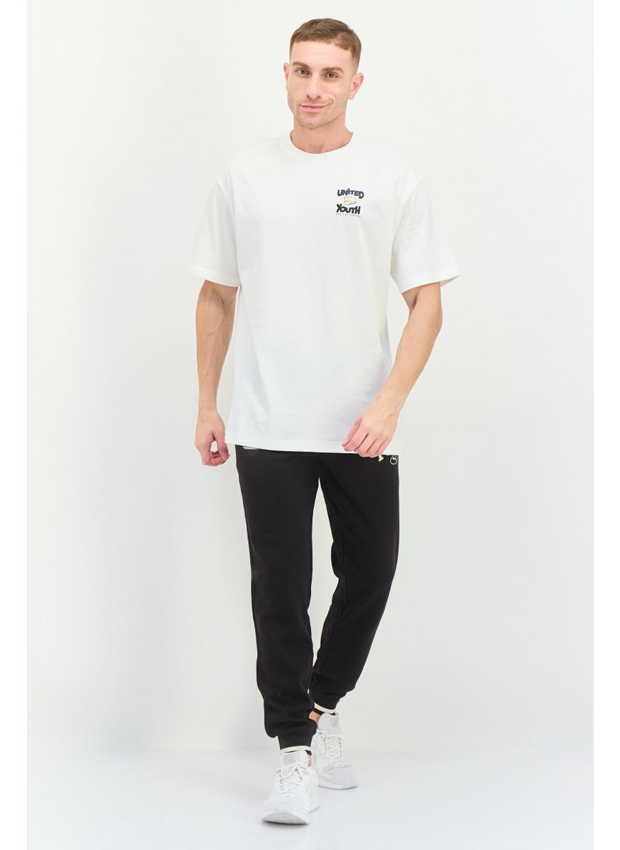 PUMA Men Relaxed Fit Short Sleeves Outdoor T-Shirt, White  - Image 4