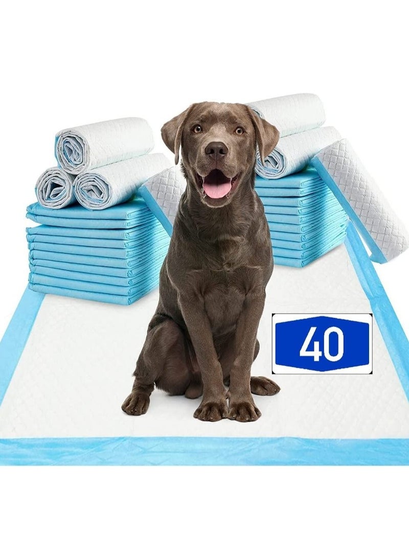 Cherry Medical Supply 40-Pieces Packed In 4 Pouches 60 Cm X 90 Cm Xl Pet Training Pads And Puppy Pads Super Absorbent  - Image 1