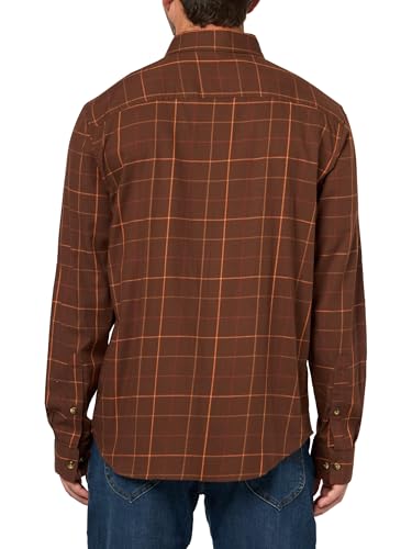 Columbia Mens Rapid Rivers II Long Sleeve Shirt Tobacco Tattersall Medium - Image 3