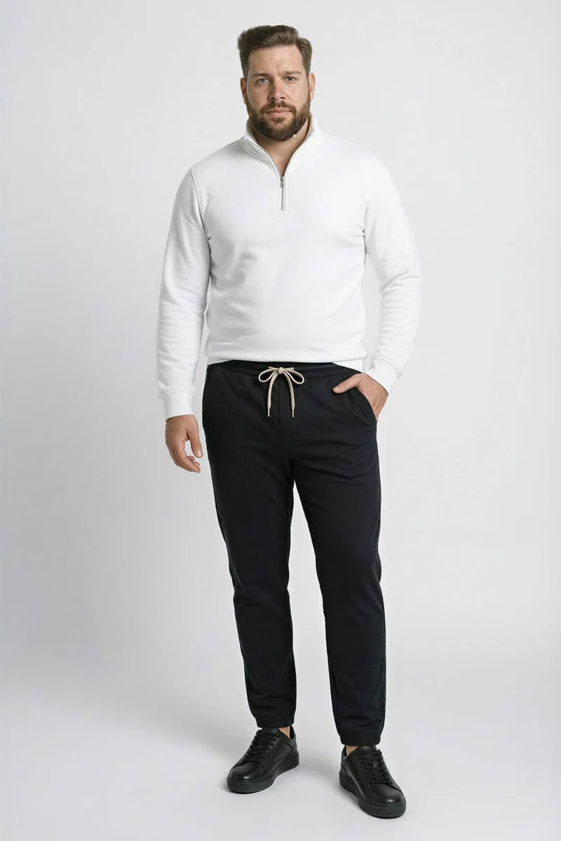 ديفاكتو Regular Fit High Collar Sweatshirt