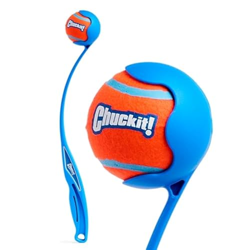 Chuckit Dog Ball Launcher Junior 18 with Medium 25 Dog Fetch Ball Thrower For Dogs 2060 Pounds Made in USA - Image 1