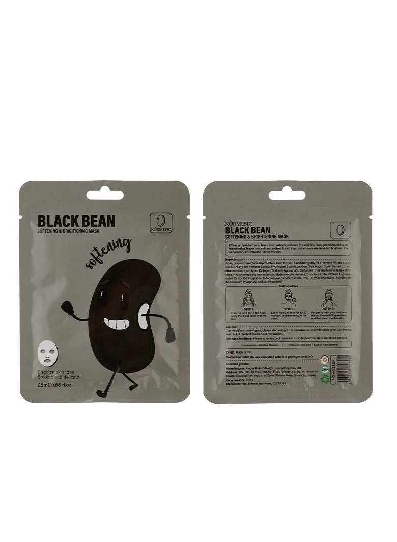Kormesic Black Bean Facial Mask 25ml-5 packs  - Detoxifying & Revitalizing - Image 1