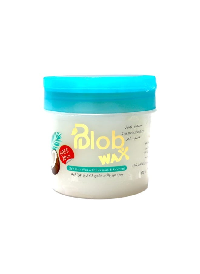 Blob Hair Wax With Beeswax & Coconut White - 170 ML