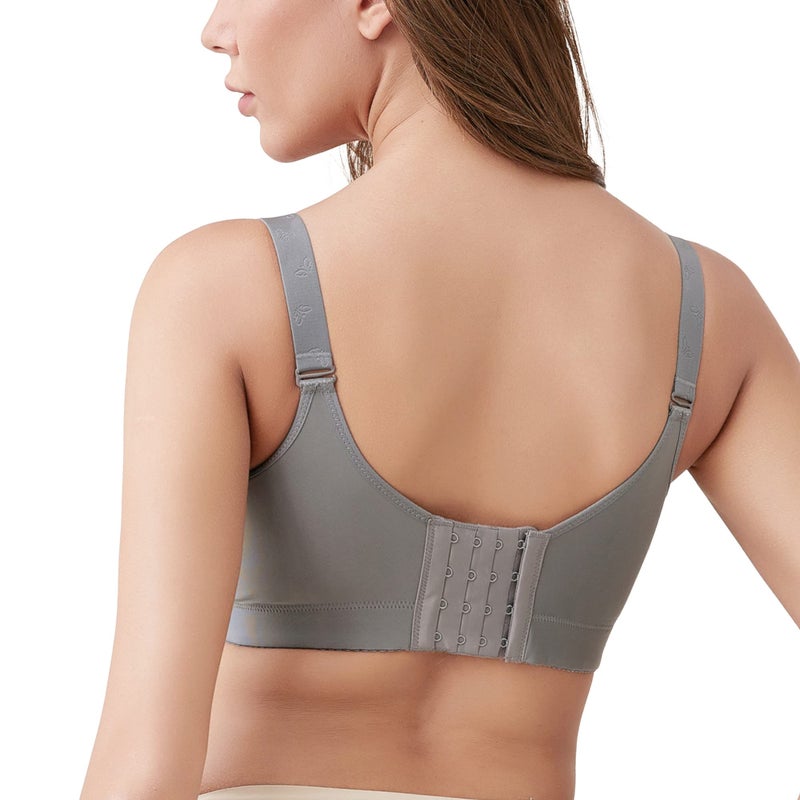 FallSweet Padded T Shirt Bras for Women Push Up Comfort Underwire Brassiere 34A to 44C (Grey,34B) - Image 3