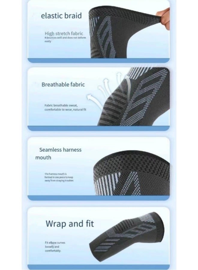 Generic Sports Elbow Pads, Compression Support Sleeves, Compression Sports Elbow Pads, Fitness Cycling Sports Elbow Pads, Joint Pain Relief Elbow Compression Sleeves  - Image 5