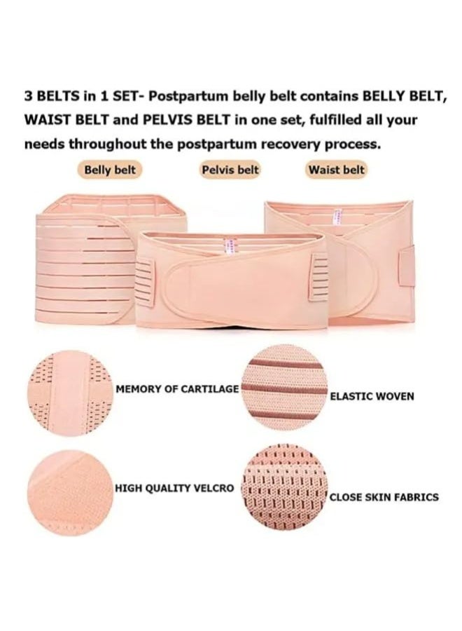 3 in 1 Postpartum Support Belt, Adjustable Belly Wrap, Waist and Pelvis Support Band, Comfortable Maternity Body Support for Daily Wear After Pregnancy - Image 2