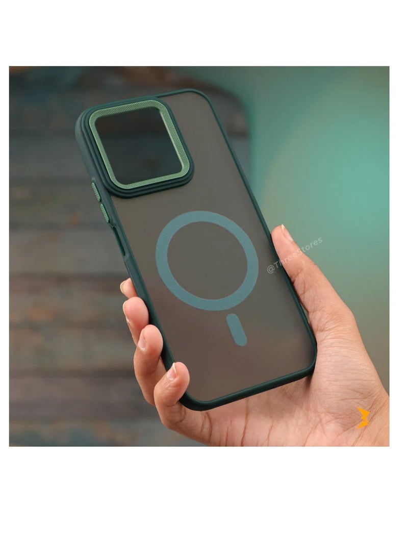 Case for Honor X8C/X8B Case Magnetic Translucent Matte Phone Cases [Compatible with MagSafe] Thin Slim Fit Shockproof Bumper Hard Protective Cover for Women Men Girls. - Image 1