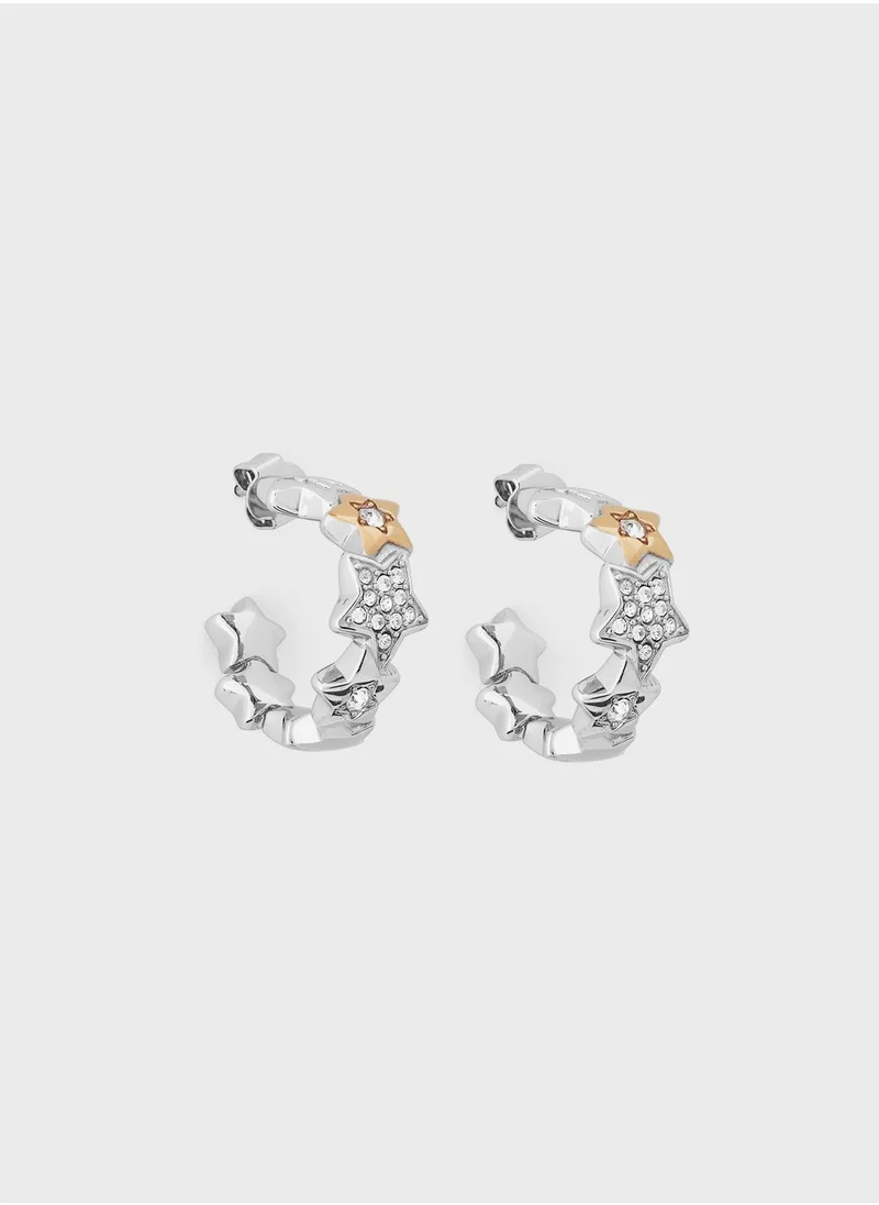 Furla Stars Hoop Earrings