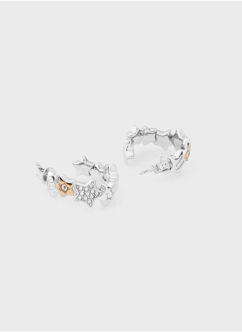 Furla Stars Hoop Earrings  - Image 2