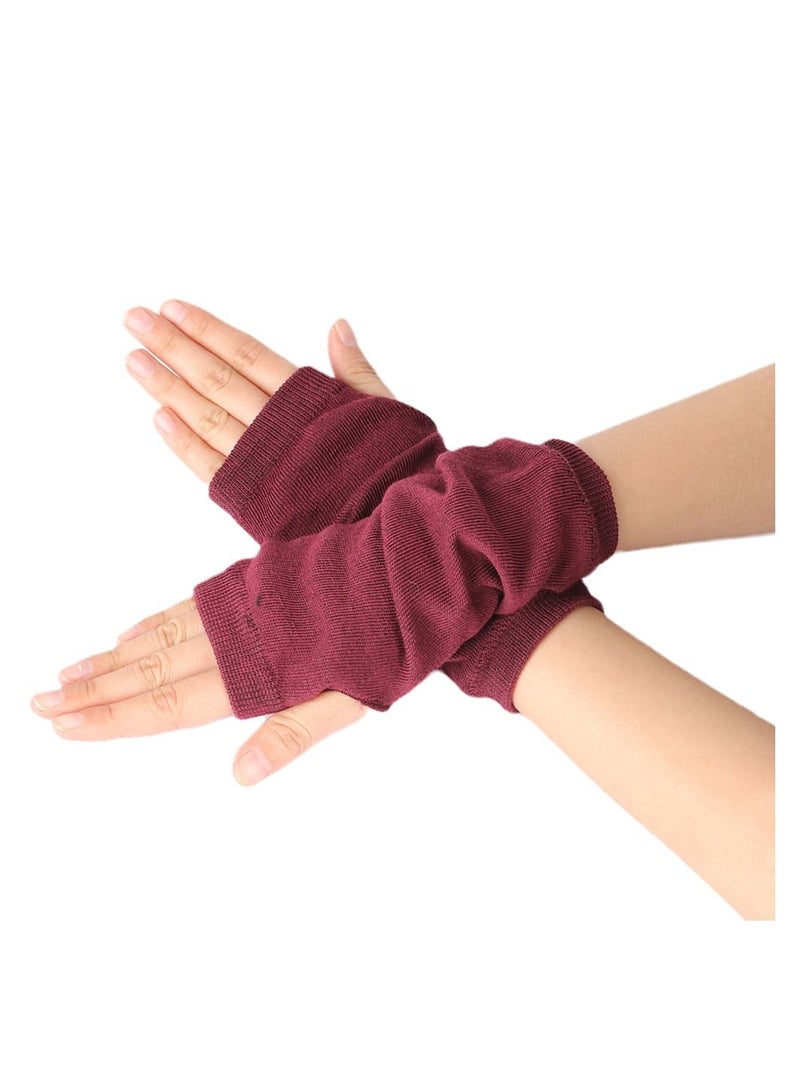 Fingerless Cotton Polyester Gloves Sleeves 