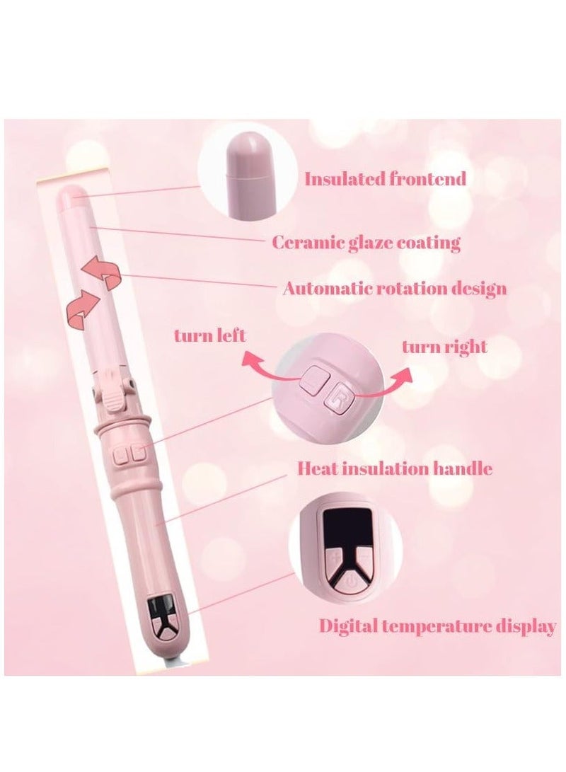 Furtey Automatic Curling Wand Rotating Curling tong, Professional 28mm/1.1 Inch Hair Curler Hair Styling Irons Fast Heating Wand for Medium/Long Hair - Image 5