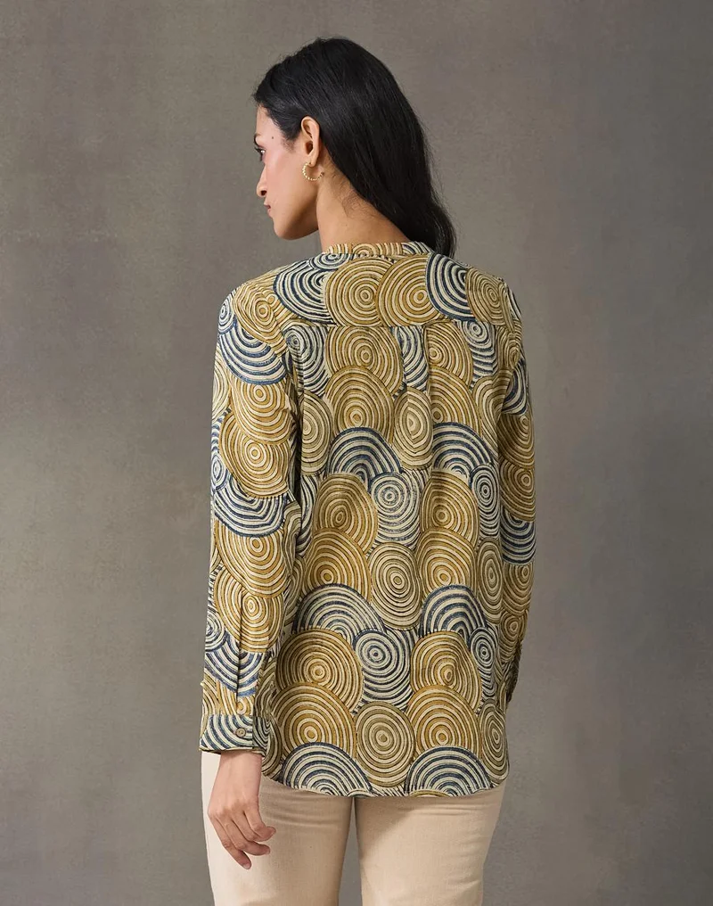 Fabindia  Green Cotton Kalamkari Printed Tunic for Women | Best Price UAE