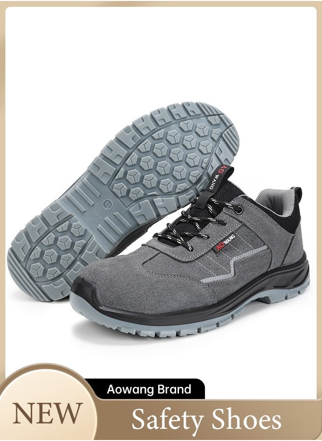AOwang Steel Toe Shoes for Men Lightweight Safety Shoes Comfortable Puncture Proof Slip On Indestructible Work Shoes and Fashion Sneakers.  - Image 1