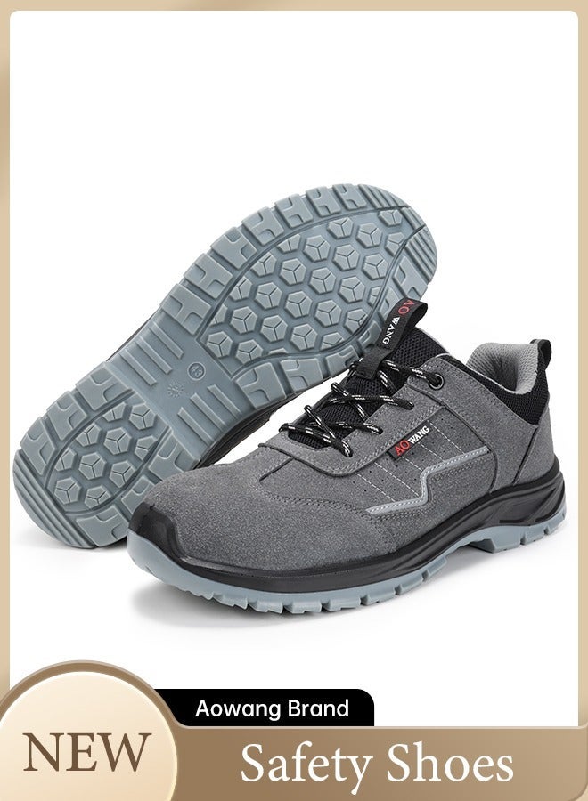 AOwang Steel Toe Shoes for Men Lightweight Safety Shoes Comfortable Puncture Proof Slip On Indestructible Work Shoes and Fashion Sneakers. - Image 1