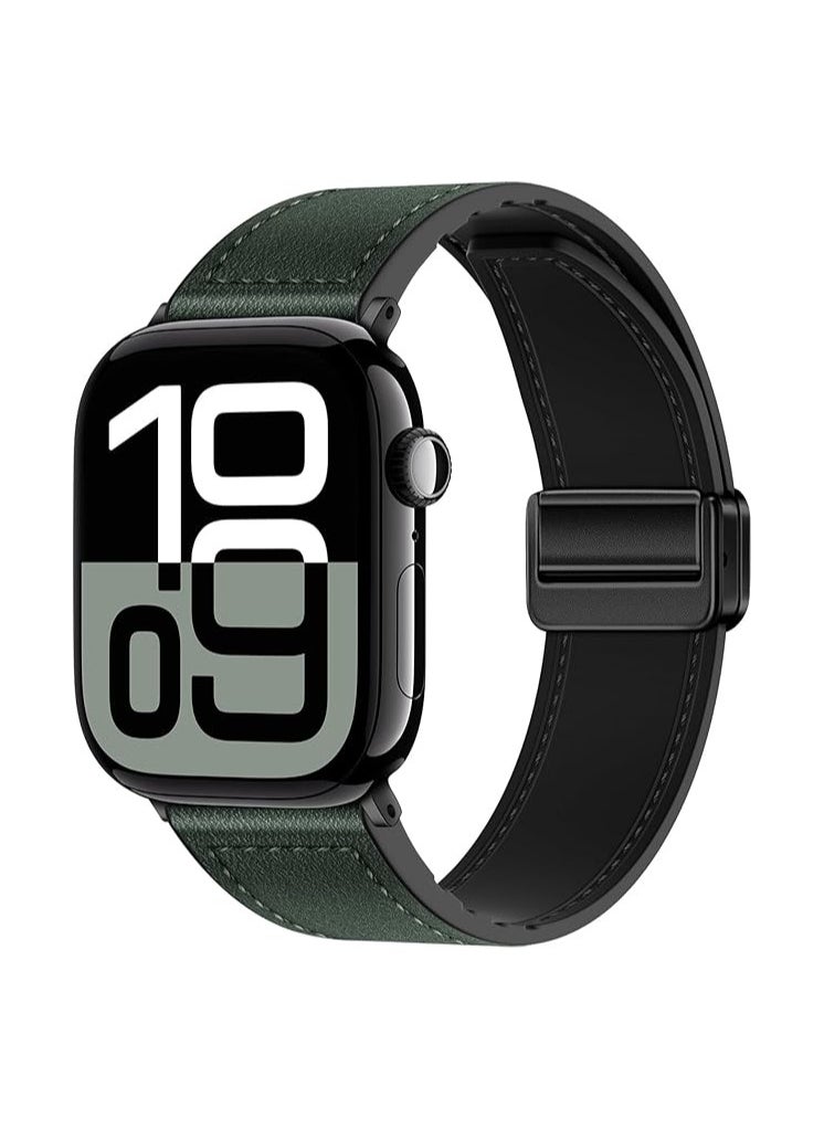 oceane - Soft Silicone Watch Band with Magnetic Buckle Fits Apple Watch Ultra 2/Ultra Series 9/8/SE 2nd Gen/7/SE/6/5/4/3/2/1 Compatible with 42/44/45/49mm Case Sizes Also Compatible with Series 10 with 46mm Case Size - Image 1