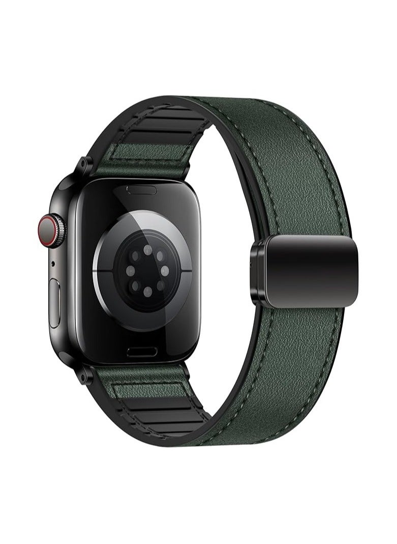 oceane - Soft Silicone Watch Band with Magnetic Buckle Fits Apple Watch Ultra 2/Ultra Series 9/8/SE 2nd Gen/7/SE/6/5/4/3/2/1 Compatible with 42/44/45/49mm Case Sizes Also Compatible with Series 10 with 46mm Case Size - Image 1