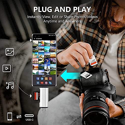 Famous Quality® 3 in 1 USB 3.0, USB C, Micro USB Card Reader SD, Micro SDXC Memory Card Reader for MacBook PC Tablets Smartphones - Image 5