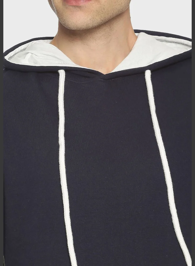 Campus Sutra Color block Hoodie