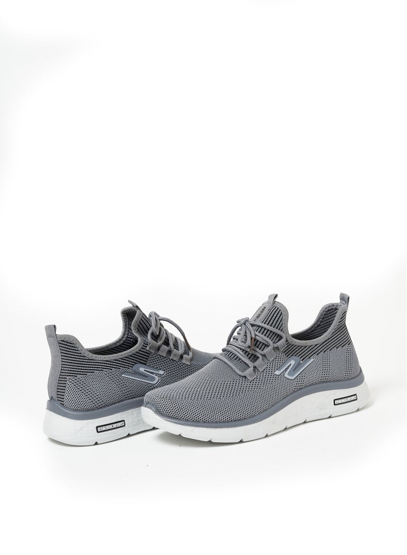 Cobblerz Cobblerz Men's Lace-up Low Top Sneakers Lt Grey  - Image 3
