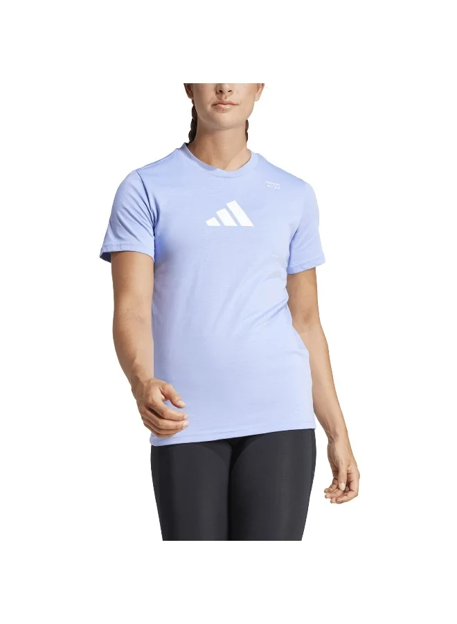 adidas تيشيرت تدريب أزرق