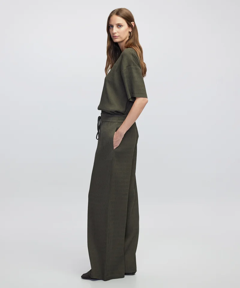 Ipekyol Wide Leg Textured Trousers