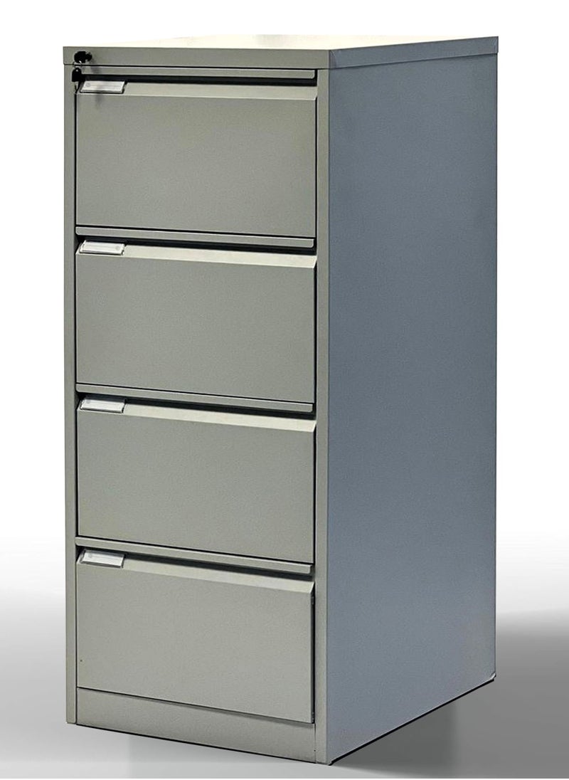 Metal Cabinet with 4 Drawers, Vertical File Cabinet, Office Storage Cabinet