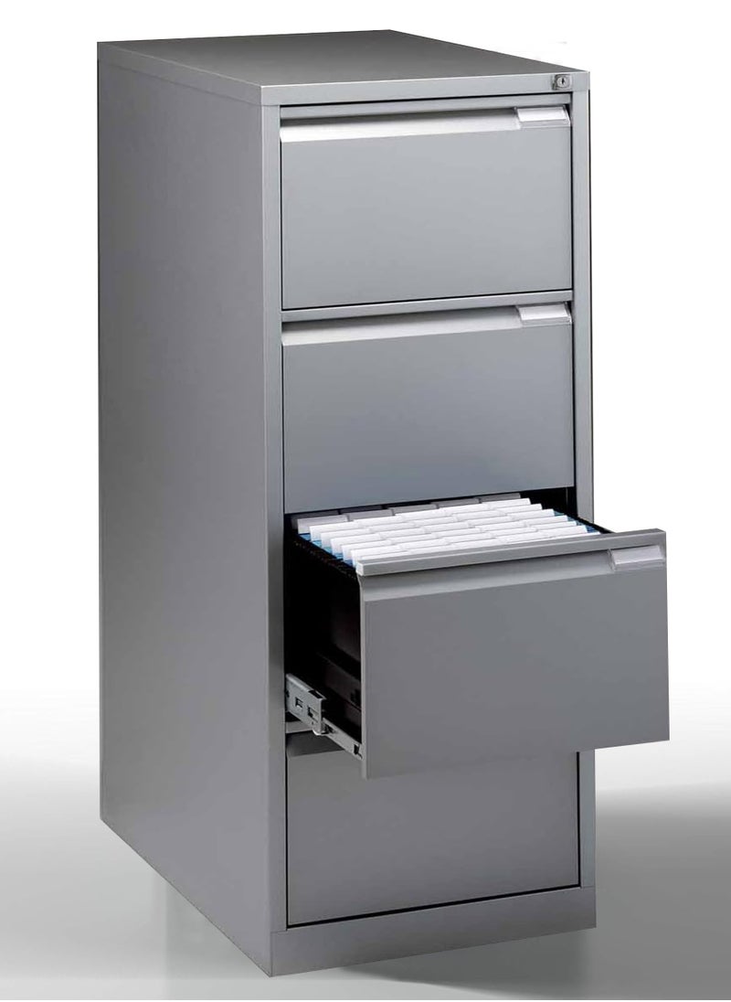 Metal Cabinet with 4 Drawers, Vertical File Cabinet, Office Storage Cabinet