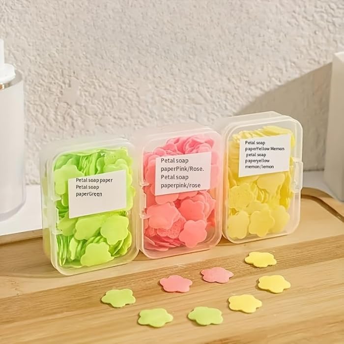 Fragrant Travel Soap Sheets – 3-Pack of Star-Shaped, Paper Soap Sheets for Hands – Compact, Easy to Use, Ideal for Kids and Adults on the Go (Two sets (6 packs)) - Image 5